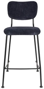 Тъмносини бар столове в комплект от 2 броя 92 cm Benson - Zuiver