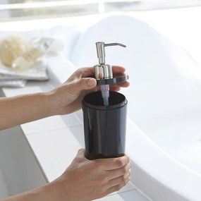 Черен пластмасов диспенсер за сапун 500 ml Round – YAMAZAKI
