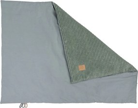 Зелено бебешко одеяло от рипсено кадифе 100x77 cm – Meowbaby