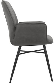 Антрацит трапезни столове в комплект от 2 бр. Anzo – Støraa