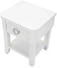 Нощно шкафче от бяла ела Shine - Mauro Ferretti