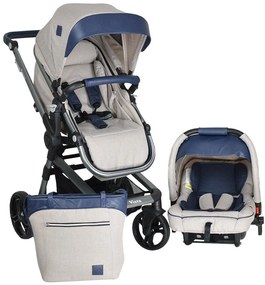 Детска количка Bebe Stars Vista 3 in 1-Blue