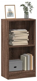 857771 vidaXL Библиотека, кафяв дъб, 40x24x76 см, инженерно дърво