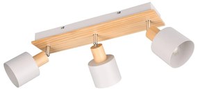 Прожектор в бял и естествен цвят ø 9 cm Shanti – Trio