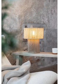 Настолна лампа в естествен цвят с абажур от юта (височина 38 cm) Soga – Markslöjd