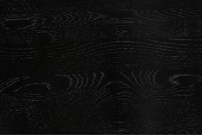 Черен стол от масивен дъб Vander – White Label