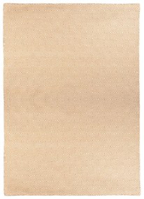 Кремав двустранен килим за открито, изработен от рециклирана пластмаса , 160 x 230 cm Solitaire - Green Decore