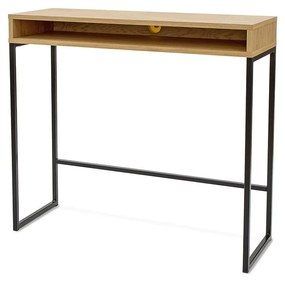 Работна маса с дъбов плот 35x100 cm Frame – Woodman