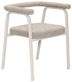 Бежови тапицирани трапезни столове в комплект с подлакътници 2 бр. Ecto – Hübsch