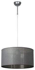 Пендел КАМЕЛОТ СИВ - цилиндър ø400, h=200, хром, 1xE27