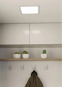 Бяло LED вградено осветление осветително тяло за таван 22x22 cm FUEVA 5 – EGLO