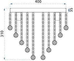 КРИСТАЛЕН ПОЛИЛЕЙ APP515-4C Crystal