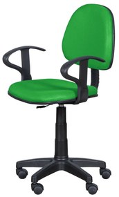 Детски стол Carmen 6012 MR, До 70 кг, Полипропиленови колелца, Газов механизъм, Зелен