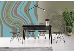 Черни метални трапезни столове в комплект от 2 Tivoli - Kalune Design