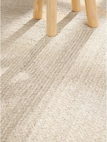Кремав двустранен/ръчно изработен ютен килим 200x300 cm Juno – Hanse Home