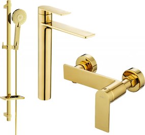 Mexen Zero DQ40 комплект душ, златен - 71114DQ40-50