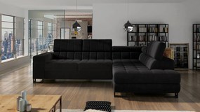 Ъглов диван Laris-Right-Black