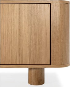 Маса за телевизор от декор от дъб в естествен цвят 180x50,5x40 cm Padoc – MOME