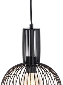 Дизайнерски висящ аплик черен - Wire Whisk