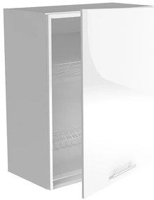 Горен шкаф  с отцедник Vento GC60/72 60см Бял гланц