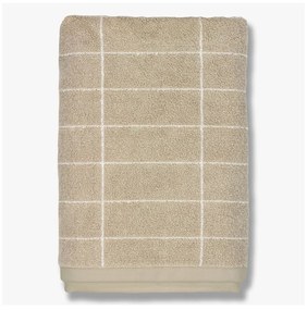 Бежова памучна кърпа за баня 70x140 cm Tile Stone - Mette Ditmer Denmark