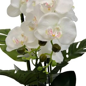 Изкуствено растение atmosphera Orchid Asia, 62 cm, Керамика