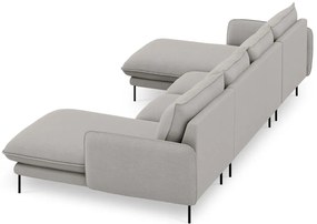 Светлосив U-образен диван Vienna - Cosmopolitan Design