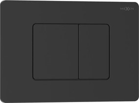 Mexen Tex 05 бутон за изплакване неръждаема стомана, черен матов - 6105-02