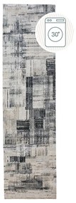 Сива пътека подходяща за пране 60x230 cm Silas Abstract – Flair Rugs