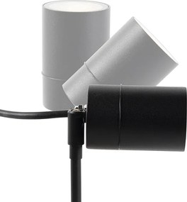 Интелигентен модерен прожектор черен IP44 вкл. WiFi GU10 - Solo