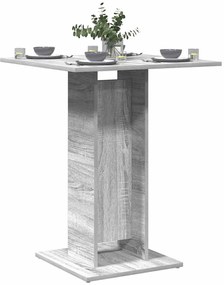 815103 vidaXL Бистро маса, сив сонома, 60x60x75 см, инженерна дървесина