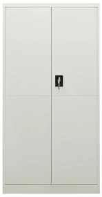 335971 vidaXL Заключващ се шкаф, светлосив, 90x40x180 см, стомана
