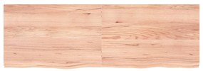 3156394 vidaXL Плот за маса светлокафяв 180x60x(2-6) см обработен масивен дъб
