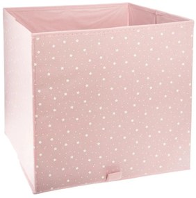 Кутия за съхранение Stars 29 x 29 см розова