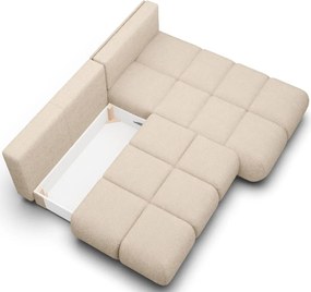 Ъглов Диван Лимо - Бежов - Десен