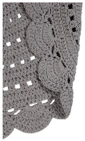 Сив памучен килим с ръчна кука , ⌀ 120 cm Alma - Nattiot