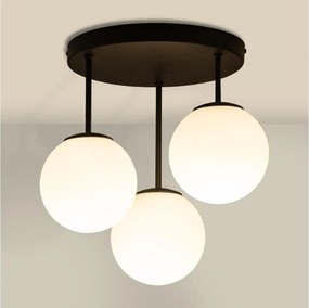 Таванен полилей MOONLIGHT 3xE27/15W/230V черен