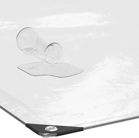 Прозрачен брезент с капси 2х4 м Полиетилен