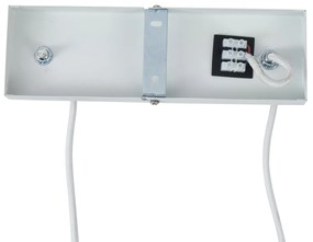 Модерен висящ лампион с дървен принт с бяло 6-лампи - Jeana Straight