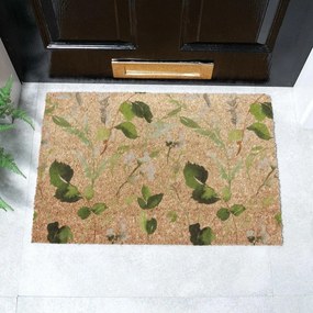 Изтривалка от кокосови влакна 40x60 cm Watercolour Leaves – Artsy Doormats