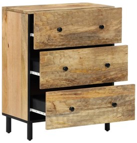3206287 vidaXL Странични шкафове 2 бр 60x33x75 см манго масивно дърво