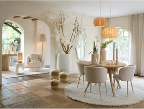 Кръгла трапезна маса от масивно манго ø 120 cm Quenza – Light &amp; Living