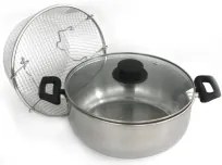Steel Pan - Иноксова тенджера с кошница ф24см (10618)