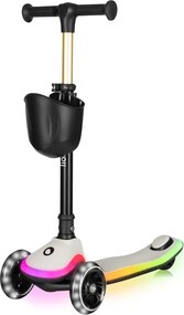 Lionelo - Детска тротинетка MEY 3xAAA в цвят бежов пясък