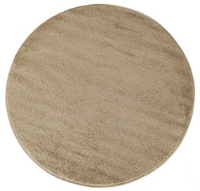 Кръгъл килим с бежов цвят Ширина: 120 см Дължина: 120 см