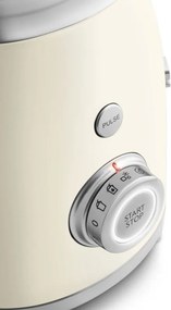 Блендер Smeg BLF03CREU, 800W, 1.5 л, 18000 об/мин, 4 програми, 4 скорости + Пулс, Неръждаема стомана, Крема