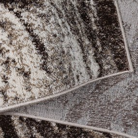 Практичен килим за хол с фин вълнообразен десен в неутрални цветове Ширина: 200 см | Дължина: 290 см