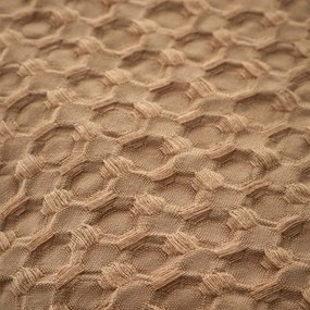 Кафяво единично спално бельо 135x200 cm Muscat Waffle – Pineapple Elephant