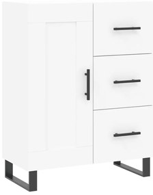 830284 vidaXL Сайдборд, бял, 69,5x34x90 см, инженерно дърво