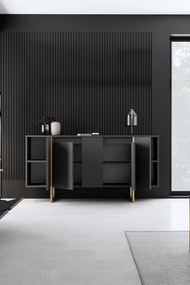Конзола Luxe, цвят Антрацит Златен